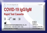 Test-Kassette Coronavirus Glaubwürdigkeit TUV 98,67% schnelle